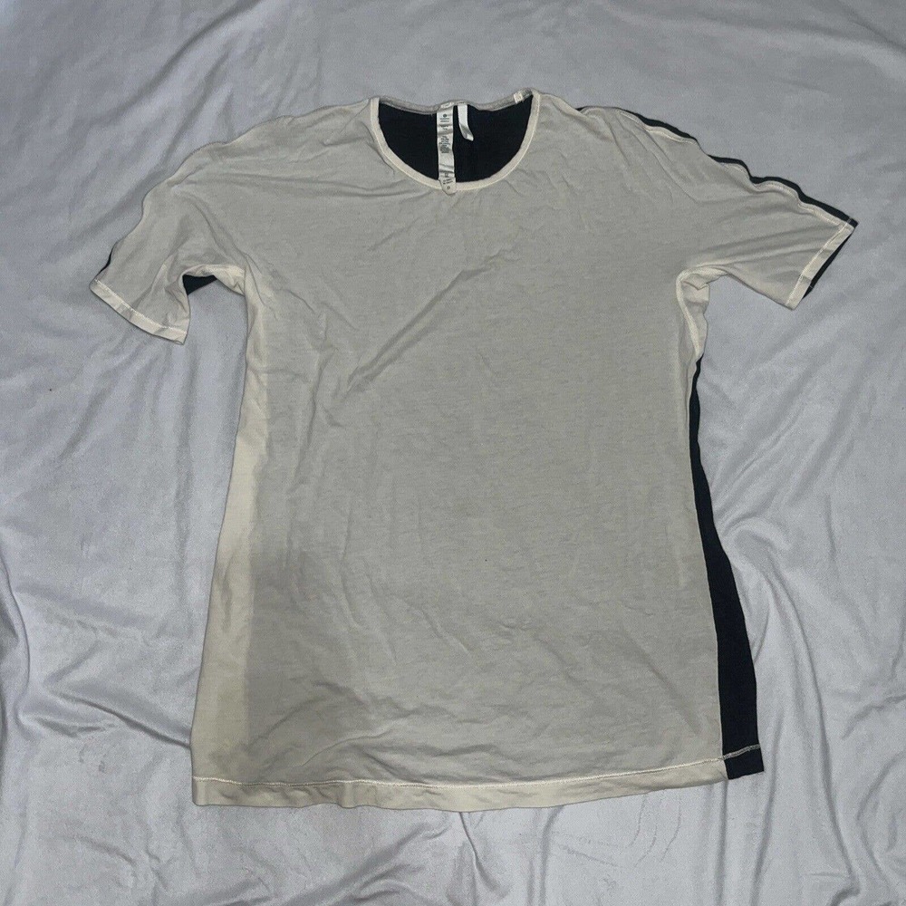 Lululemon Sz 12 White And Gray Casual Work Out Shirt